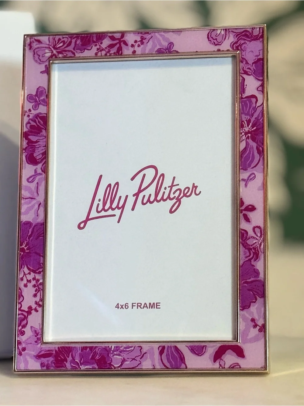 Lilly Pulitzer Pink Floral 4x6 Picture Frame NIB